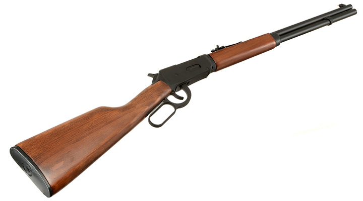 Double Bell M1894 Western Rifle mit Hlsenauswurf Vollmetall CO2 6mm BB schwarz - Echtholz-Version Bild 4