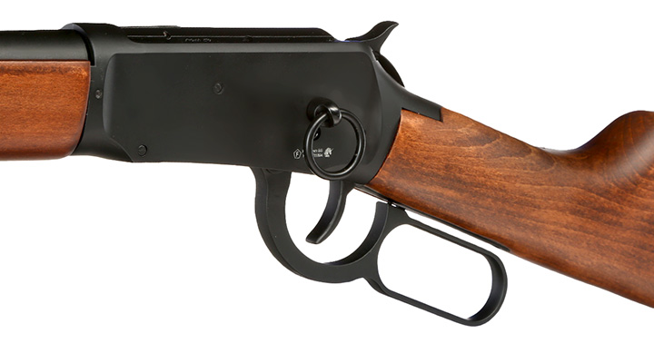 Double Bell M1894 Western Rifle mit Hlsenauswurf Vollmetall CO2 6mm BB schwarz - Echtholz-Version Bild 7