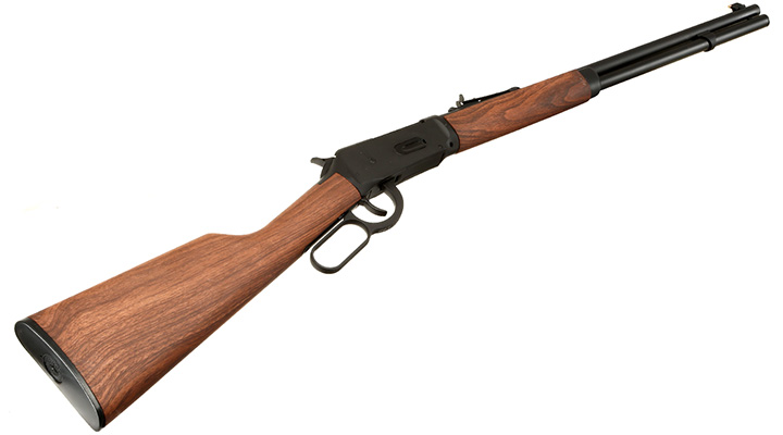 Double Bell M1894 Western Rifle mit Hlsenauswurf Vollmetall CO2 6mm BB schwarz - Holzoptik Bild 4