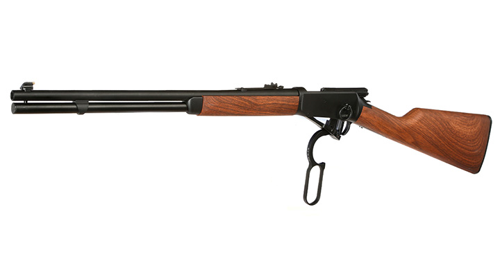Double Bell M1894 Western Rifle mit Hlsenauswurf Vollmetall CO2 6mm BB schwarz - Holzoptik Bild 8