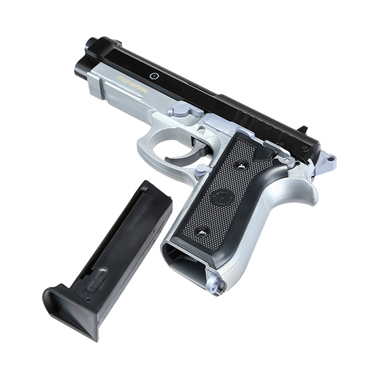 Cybergun PT92 Airsoft Federdruck mit Metallschlitten H.P.A. Fire Line Springer 6mm BB Dual Tone Bild 5