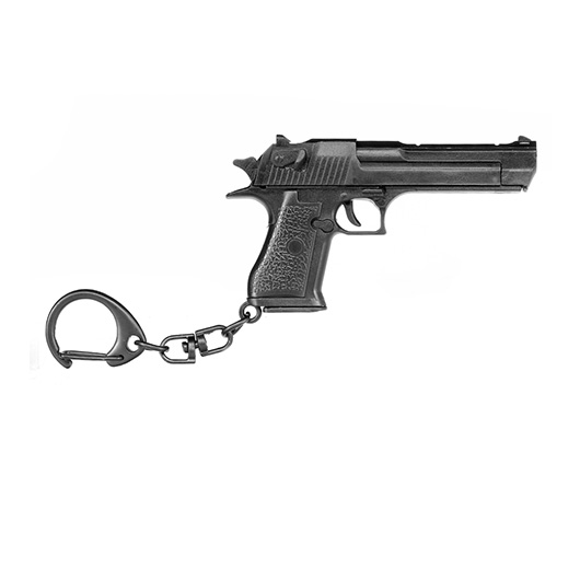 WoSport Schlsselanhnger Israel Eagle Pistole 1:4 Miniaturmodell schwarz Bild 3
