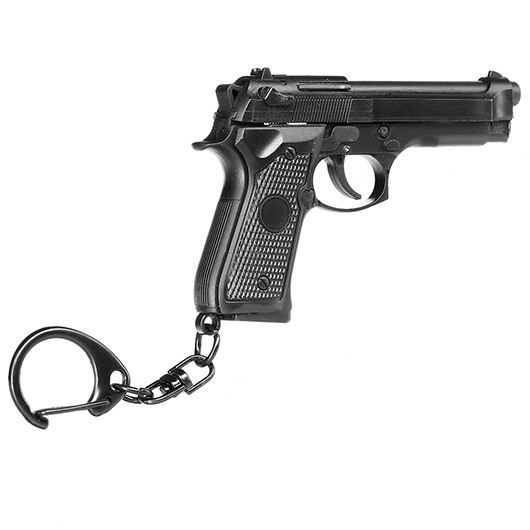 WoSport Schlsselanhnger M92 Pistole 1:4 Miniaturmodell schwarz Bild 4