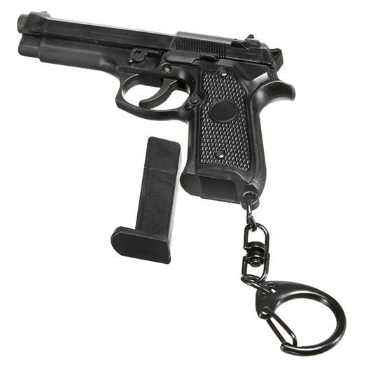 WoSport Schlsselanhnger M92 Pistole 1:4 Miniaturmodell schwarz Bild 5