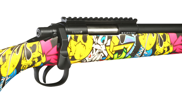 Double Bell VSR-10 Bolt Action Snipergewehr Springer 6mm BB schwarz - Jokers Graffiti Edition Bild 8