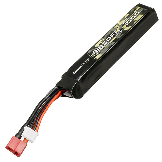 Gens Ace Airsoft LiPo Akku 11,1V 1000mAh 25C / 80C Stock-Tube Type m. T-Stecker Anschluss Bild 1