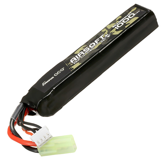 Gens Ace Airsoft LiPo Akku 11,1V 1000mAh 25C / 80C Stock-Tube Type m. Mini-Tam Anschluss