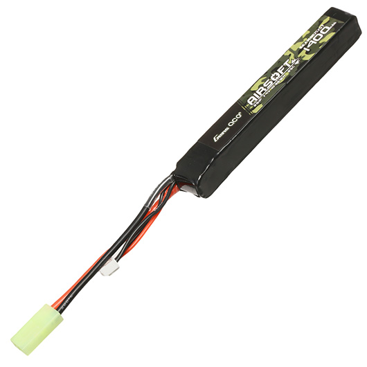 Gens Ace Airsoft LiPo Akku 7,4V 1400mAh 25C / 80C Long Stock-Tube Type m. Mini-Tam Anschluss Bild 1