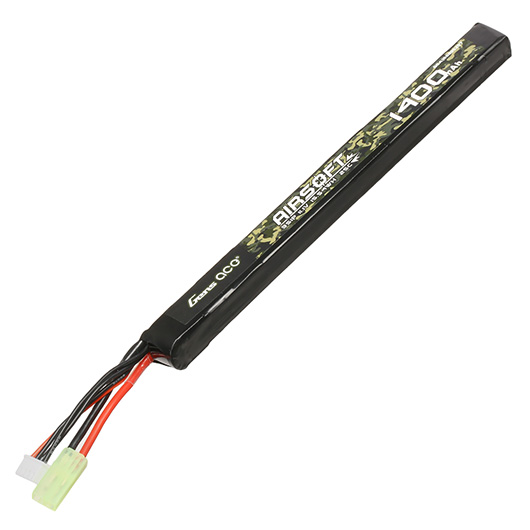 Gens Ace Airsoft LiPo Akku 11,1V 1400mAh 25C / 80C Stick-Type m. Mini-Tam Anschluss Bild 1