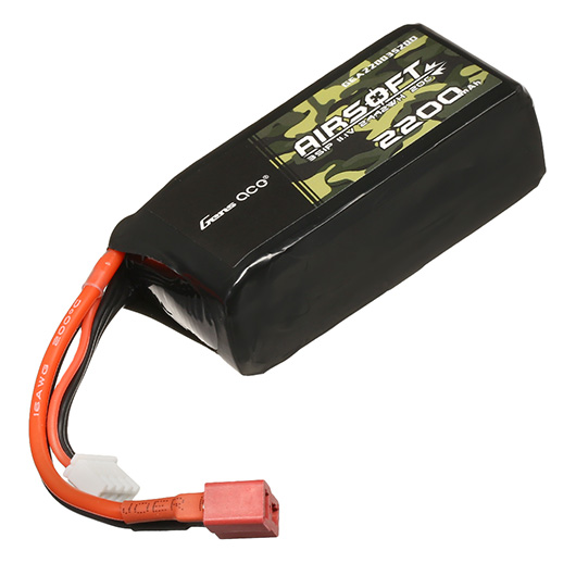 Gens Ace Airsoft LiPo Akku 11,1V 2200mAh 20C / 40C AN/PEQ Large-Type m. T-Stecker Anschluss