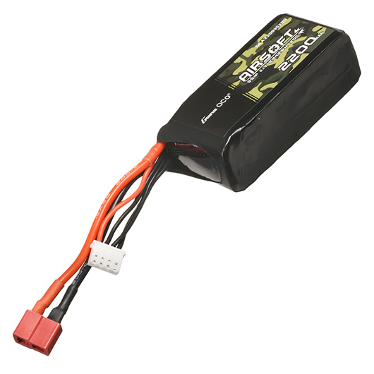 Gens Ace Airsoft LiPo Akku 11,1V 2200mAh 20C / 40C AN/PEQ Large-Type m. T-Stecker Anschluss Bild 1