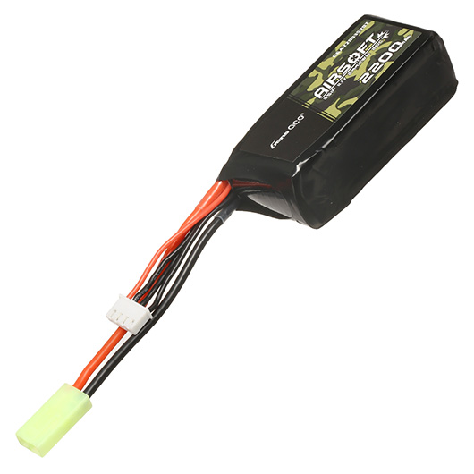 Gens Ace Airsoft LiPo Akku 11,1V 2200mAh 20C / 40C AN/PEQ Large-Type m. Mini-Tam Anschluss Bild 1