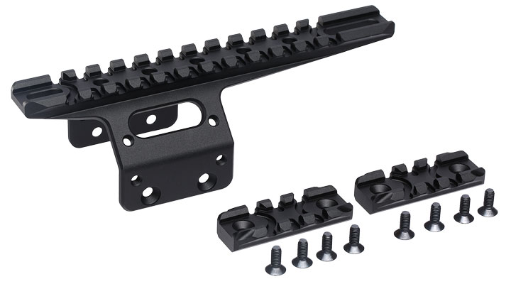 Action Army 21mm Aluminium Front Rail Kit 157 mm f. T10 schwarz