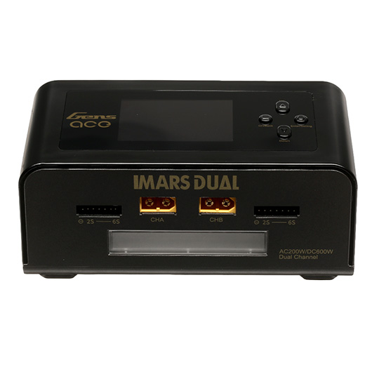 Gens Ace Imars Dual Channel Charger Ladegert schwarz f. LiPo / LiFe 1-6 / NiMH 1-16 15A 600W 12 / 230V Bild 1