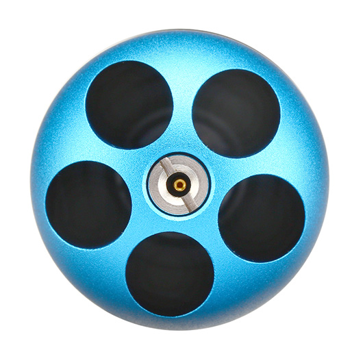 MadBull XM-PB5 Defender 40mm Vollmetall Hlse / Einlegepatrone f. 5 Kal. 43 Rundkugeln blau Bild 3