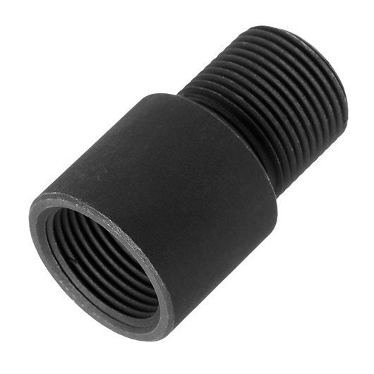 MadBull Stahl Schalldmpferadapter 14mm+ CW auf 14mm- CCW dunkelgrau Bild 1