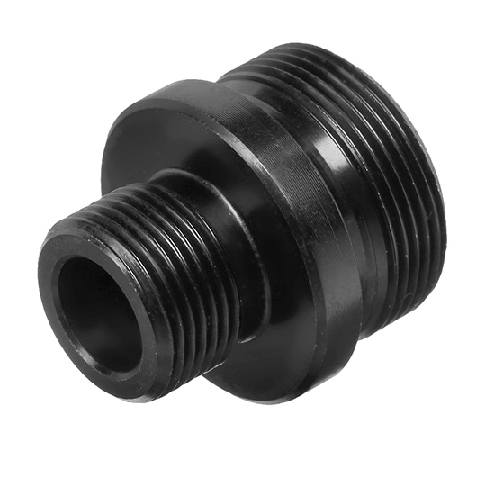 Royal Airsoft Barrel Extension / Silencer Adapter 14mm- schwarz f. Well MB03 Gewehrserie