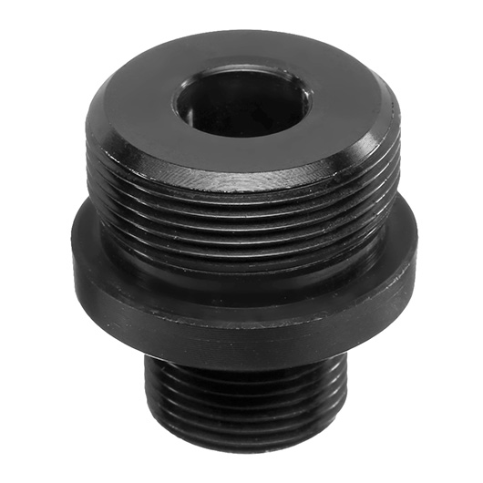 Royal Airsoft Barrel Extension / Silencer Adapter 14mm- schwarz f. Well MB03 Gewehrserie Bild 3