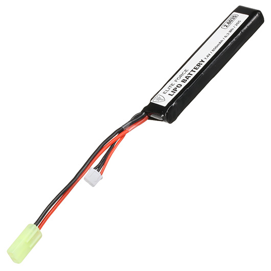 Elite Force LiPo Akku 7,4V 850mAh 20C Stock-Tube Type m. Mini-Tam Anschluss Bild 1