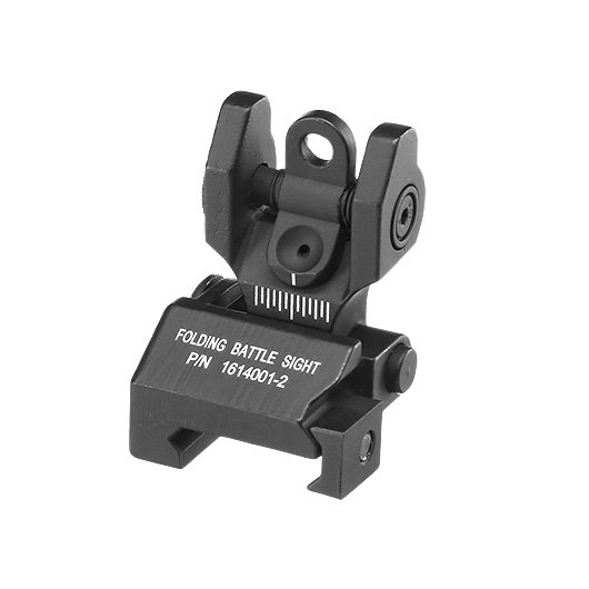 King Arms Folding Battle Sight Set Front / Rear fr 21mm Schienen schwarz Bild 4