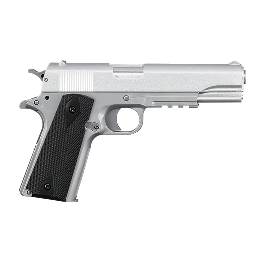 Cybergun Colt M1911A1 mit Metallschlitten H.P.A. Fire Line Springer 6mm BB silber Bild 2