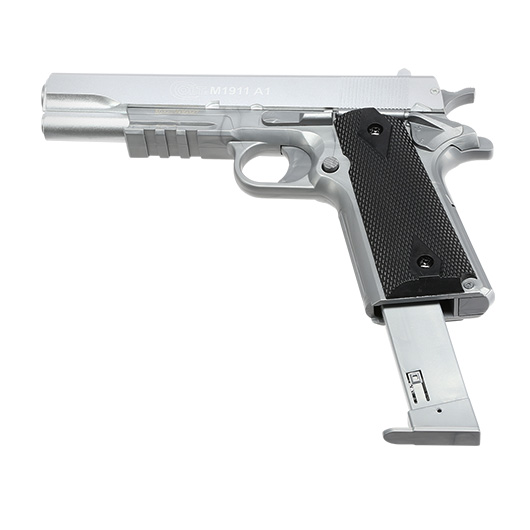 Cybergun Colt M1911A1 mit Metallschlitten H.P.A. Fire Line Springer 6mm BB silber Bild 4