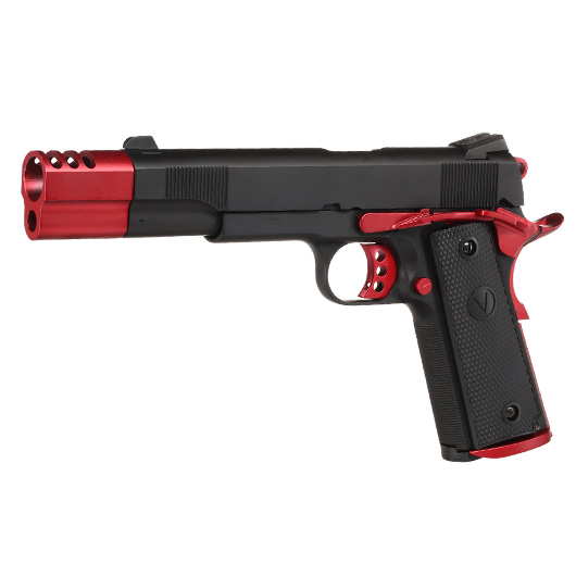 Vorsk Airsoft VP-X 1911 Vollmetall GBB 6mm BB Red Match