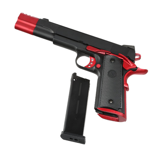 Vorsk Airsoft VP-X 1911 Vollmetall GBB 6mm BB Red Match Bild 5