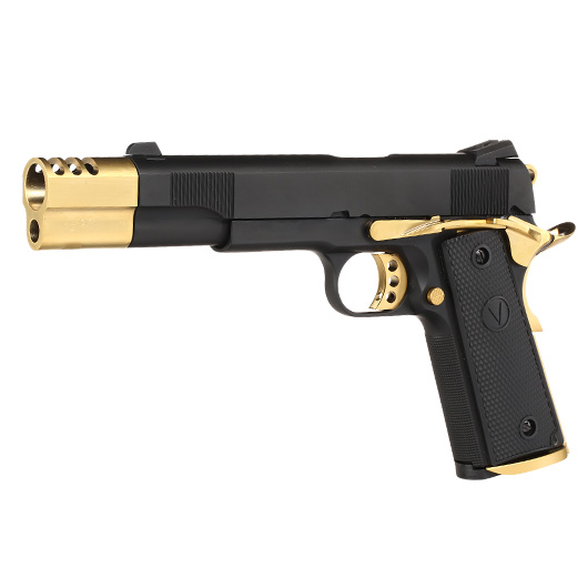 Vorsk Airsoft VP-X 1911 Vollmetall GBB 6mm BB Gold Match