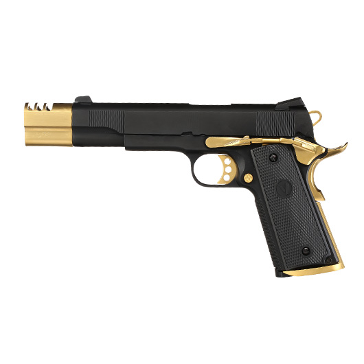 Vorsk Airsoft VP-X 1911 Vollmetall GBB 6mm BB Gold Match Bild 1