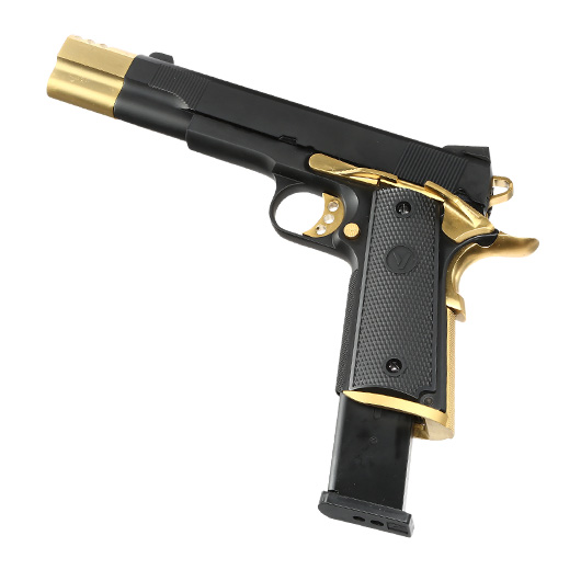 Vorsk Airsoft VP-X 1911 Vollmetall GBB 6mm BB Gold Match Bild 5