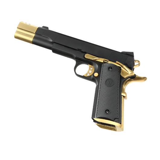 Vorsk Airsoft VP-X 1911 Vollmetall GBB 6mm BB Gold Match Bild 6