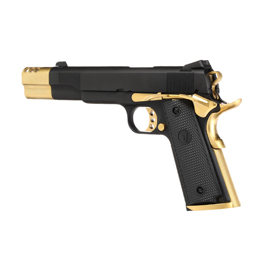 Vorsk Airsoft VP-X 1911 Vollmetall GBB 6mm BB Gold Match Bild 8