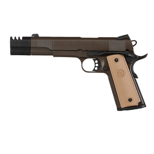 Vorsk Airsoft VP-X 1911 Vollmetall GBB 6mm BB Tan / Bronze Bild 1