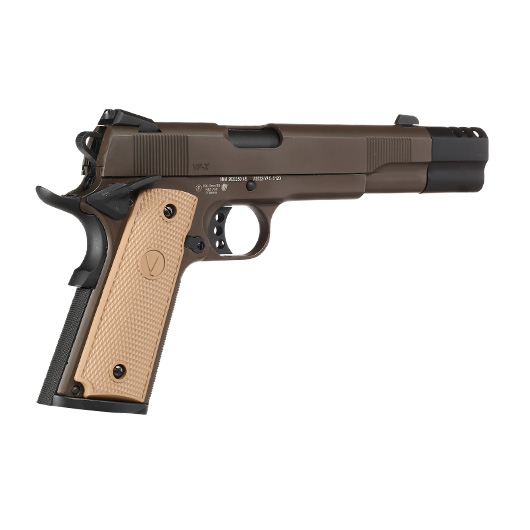 Vorsk Airsoft VP-X 1911 Vollmetall GBB 6mm BB Tan / Bronze Bild 4