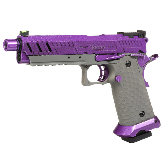 Vorsk Airsoft Hi-Capa 5.1 Vengeance Vollmetall GBB 6mm BB grau / purple