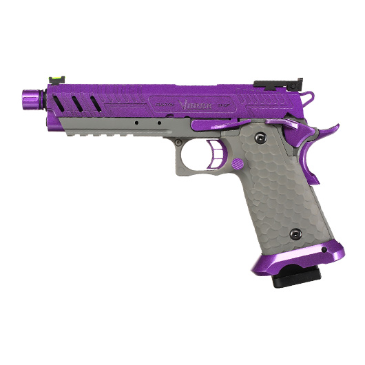 Vorsk Airsoft Hi-Capa 5.1 Vengeance Vollmetall GBB 6mm BB grau / purple Bild 1