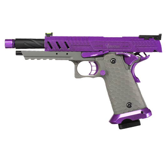 Vorsk Airsoft Hi-Capa 5.1 Vengeance Vollmetall GBB 6mm BB grau / purple Bild 2