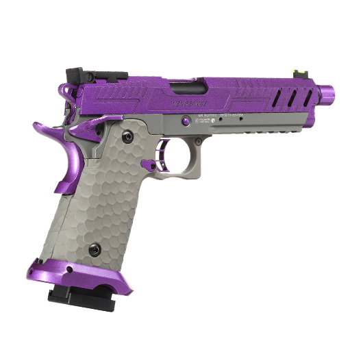 Vorsk Airsoft Hi-Capa 5.1 Vengeance Vollmetall GBB 6mm BB grau / purple Bild 4