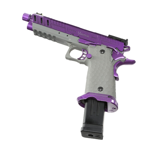 Vorsk Airsoft Hi-Capa 5.1 Vengeance Vollmetall GBB 6mm BB grau / purple Bild 5