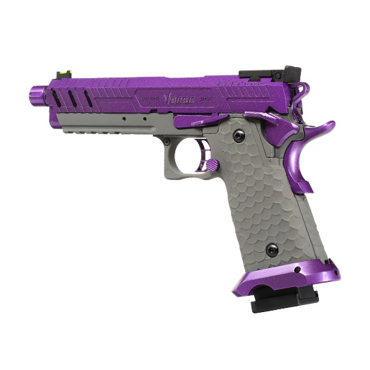 Vorsk Airsoft Hi-Capa 5.1 Vengeance Vollmetall GBB 6mm BB grau / purple Bild 8