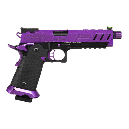 Vorsk Airsoft Hi-Capa 5.1 Vengeance Vollmetall GBB 6mm BB schwarz / purple Bild 3