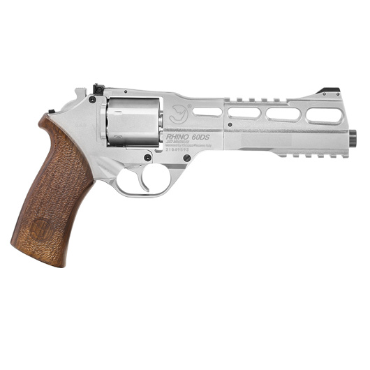 BO Manufacture Chiappa Charging Rhino 60DS Revolver Vollmetall CO2 6mm BB silber Bild 2
