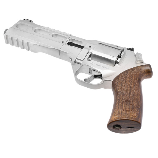 BO Manufacture Chiappa Charging Rhino 60DS Revolver Vollmetall CO2 6mm BB silber Bild 6