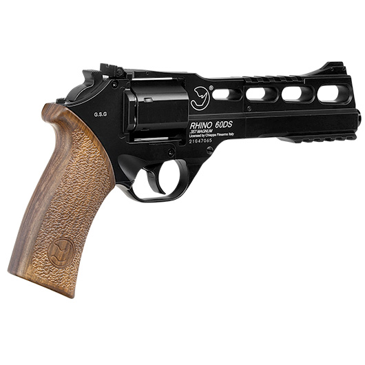 BO Manufacture Chiappa Charging Rhino 60DS Airsoft Revolver Vollmetall CO2 6mm BB schwarz Bild 3