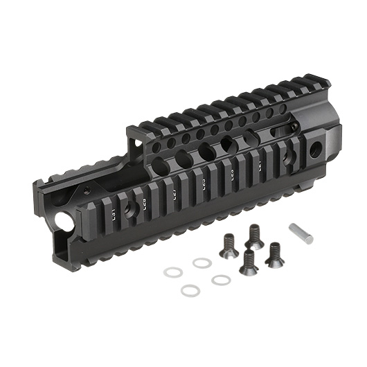 MadBull / Daniel Defense M4 Carbine / CQB Aluminium OmegaX Rail RAS 7.0 Zoll FSP schwarz