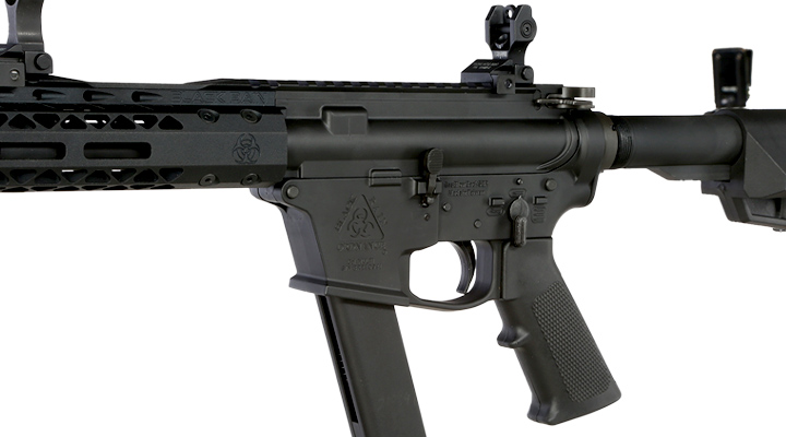 King Arms Black Rain Ordnance 9mm SBR Vollmetall Gas-Blow-Back 6mm BB schwarz Bild 7