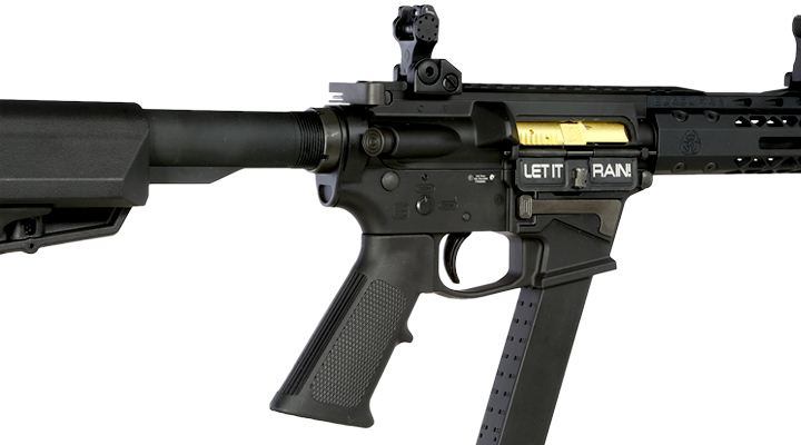 King Arms Black Rain Ordnance 9mm SBR Vollmetall Gas-Blow-Back 6mm BB schwarz Bild 8