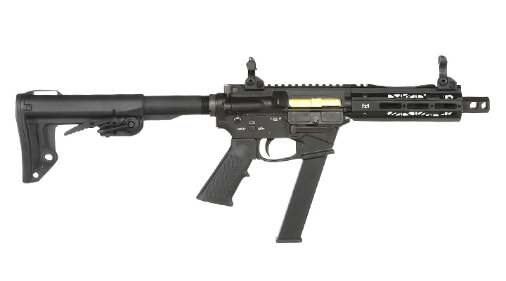 King Arms TWS 9mm SBR Vollmetall Gas-Blow-Back 6mm BB schwarz Bild 2
