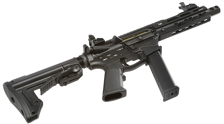 King Arms TWS 9mm SBR Vollmetall Gas-Blow-Back 6mm BB schwarz Bild 4